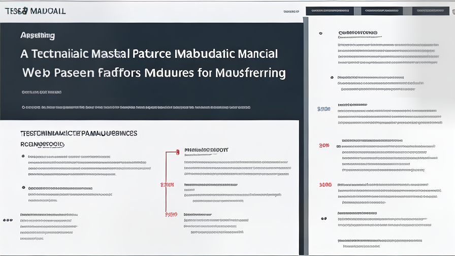 web design for manufacturers
